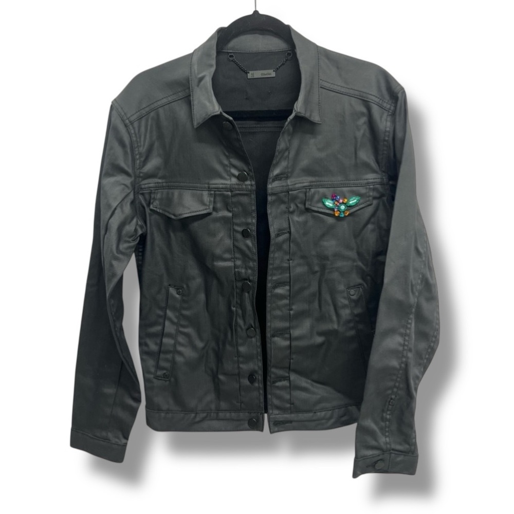 Comune Braydon Szafranski Jean Jacket Black Waxed Jewels Rare Medium